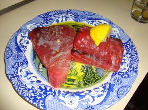 raw tuna steak